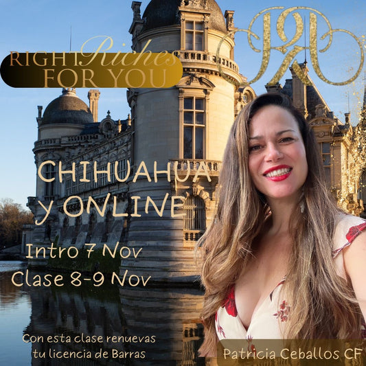 Clase La Riqueza Correcta para tí, total Facilidad con el dinero. presencial y ONLINE Chihuahua 7-9 Nov